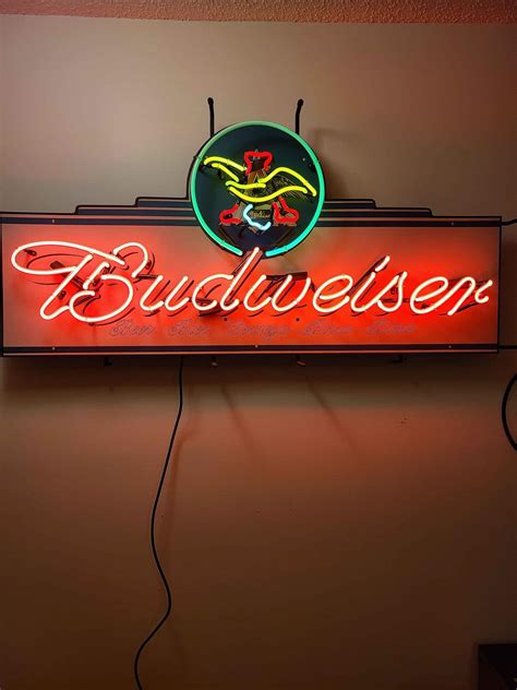 Budwiser Neon Sign Plaques And Signs Hastings Minnesota Facebook