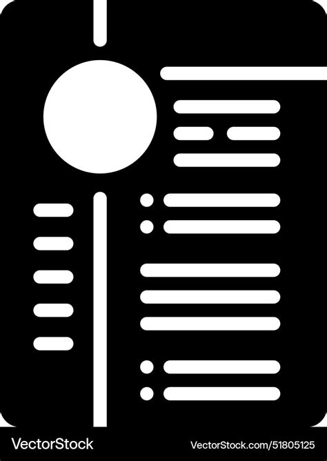 Resume Royalty Free Vector Image Vectorstock