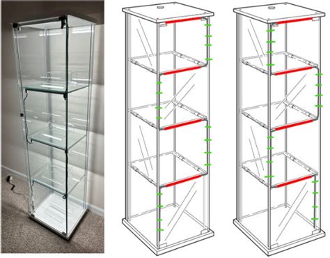 Led Lighting Kit For Ikea Detolf Cabinet Not Included Etsy