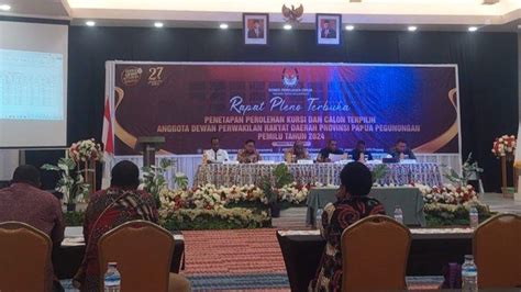 Kpu Provinsi Papua Pegunungan Gelar Rapat Pleno Penetapan Kursi Dprd