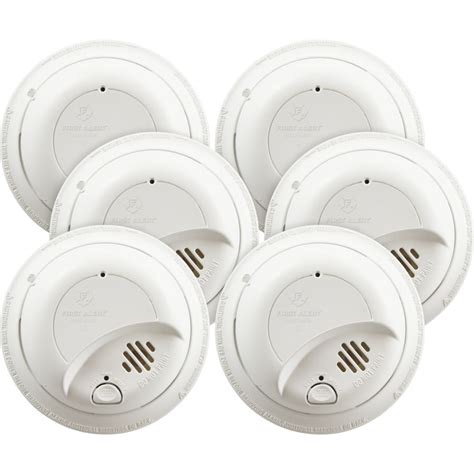 Shop First Alert 6-Pack AC Hardwired 120-Volt Smoke Detectors at Lowes.com