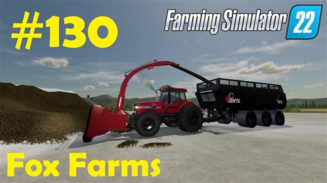 LS22 Fox Farms 130 Heu Pressen Irgendwie Silage Verladen Farming