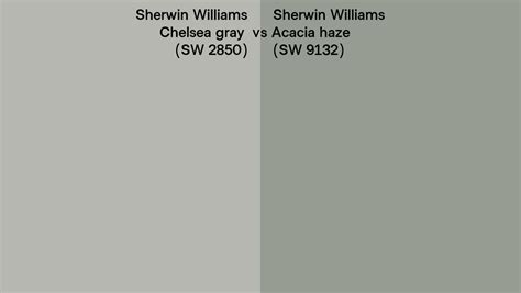 Sherwin Williams Chelsea Gray Vs Acacia Haze Side By Side Comparison