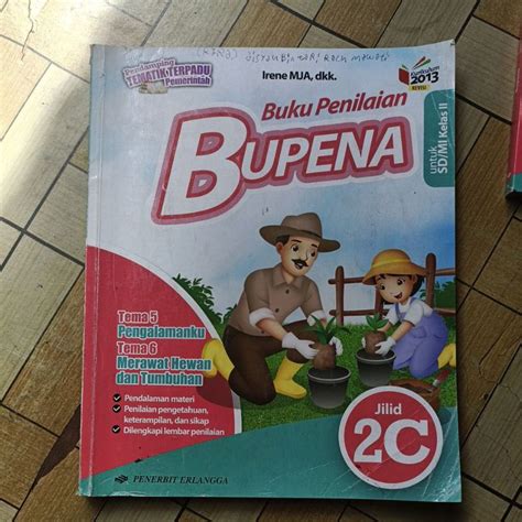 Jual Original Buku Bupena Kelas 2 Sd 2a 2b 2c 2d Sd Kurikulum 2013