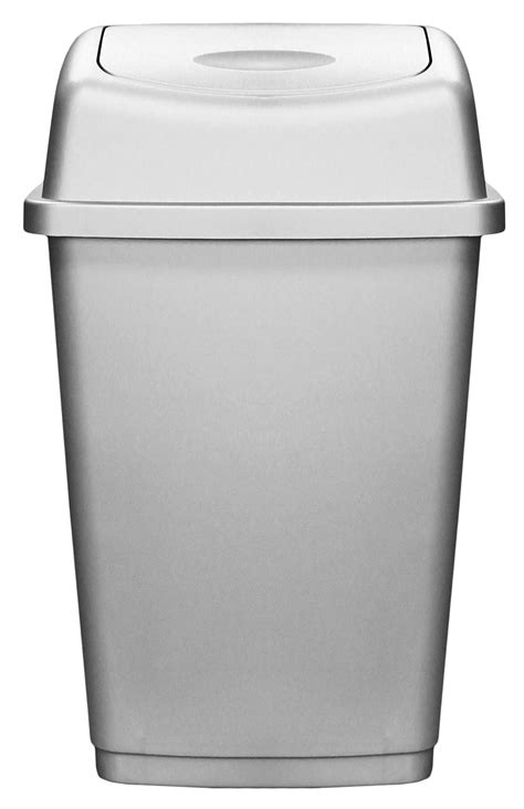 Muddy Hands 50l Large Plastic Swing Bin Grey