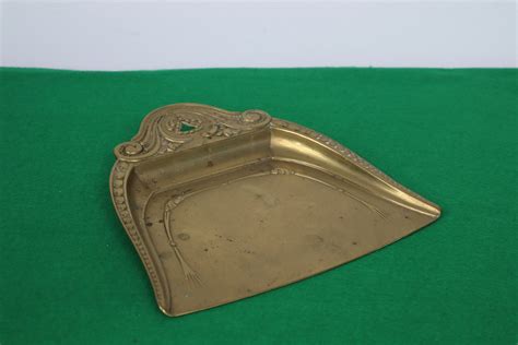 C1910 Art Nouveau Decorative Brass Crumb Tray Vintage Brass Etsy