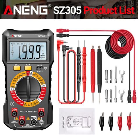 Đồng hồ đo vạn năng kỹ thuật số ANENG SZ305 Digital Multimeter