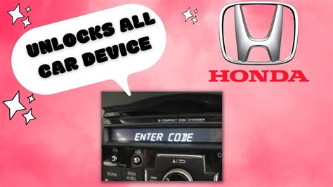 Honda Civic Radio Codes