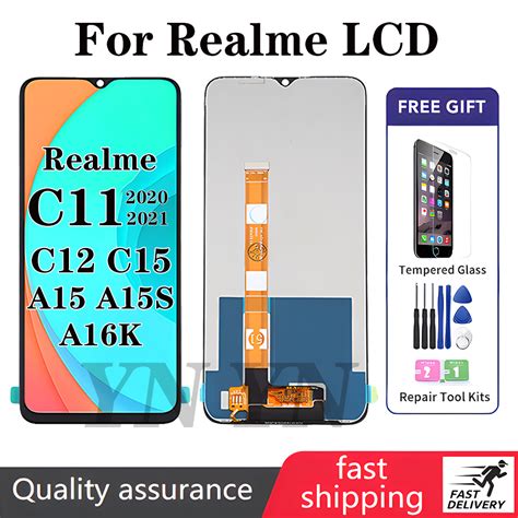 For Realme C11 2020 Realme C12 Realme C15 A16k A15 A15s Lcd Touch Screen Display Assembly