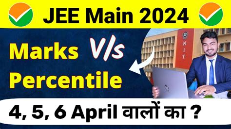 Marks Vs Percentile April Jee Mains Jee Mains