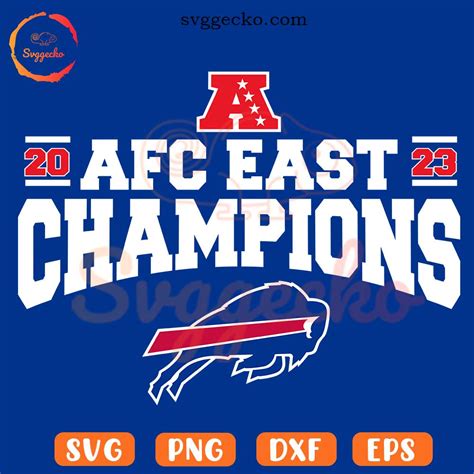 AFC 2023 East Champions SVG, Bills NFL Football 2023 SVG, Buffalo Bills ...