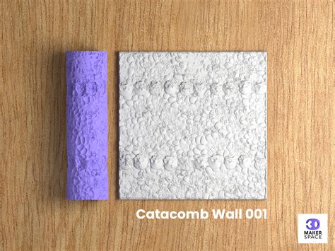 STL file Catacomb Wall 001 | Texture Roller・3D print model to download ...