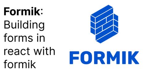 Formik Building Forms In React Step By Step