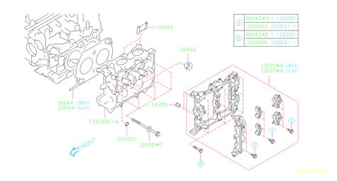 2018 Subaru Impreza 2 0L CVT 4WD Sport Wagon Plate Cylinder Head