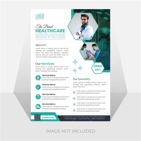 Premium Vector Modern Healthcare Hospital Flyer And Poster Template