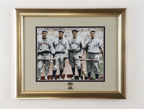 Baseball Hall Of Fame Custom Framed Photo Display Featuring Babe Ruth