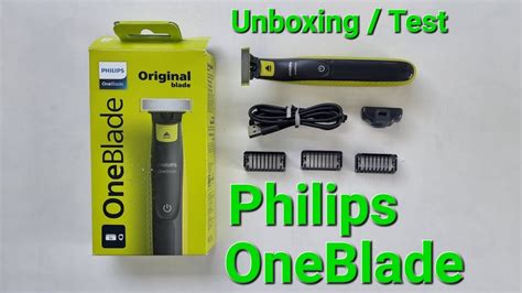 Philips Oneblade Unboxing And Test Youtube