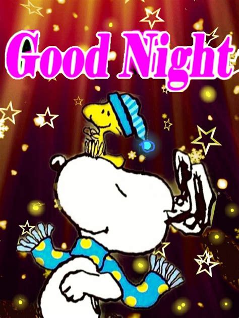 スヌーピー Good Night Goodnight Snoopy Good Night Sweet Dreams Cute Good Night