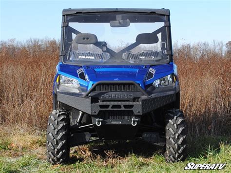 Full Vented Windshield For The Polaris Ranger Xp 900 By Super Atv