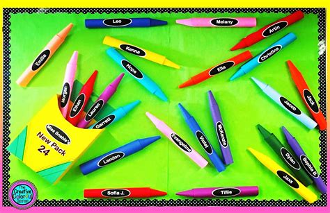 The Creative Colorful Classroom Crayon Bulletin Board