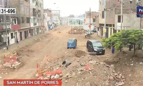 San Mart N De Porres Vecinos Denuncian Retrasos En Obras De Asfaltado