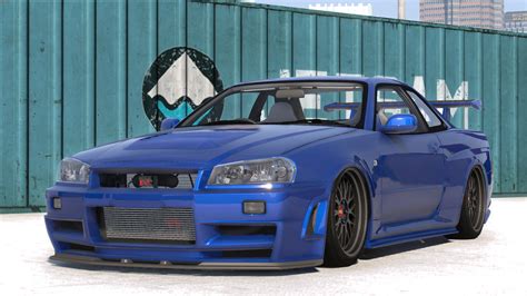 Nissan Skyline Gt R34 Z Tune Add On Fivem Tuning 10 Gta 5 Mod