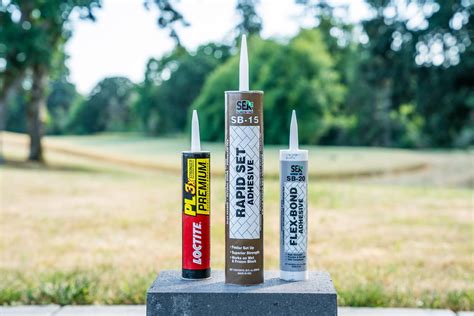 How To Select Use A Landscape Adhesive For Concrete Paving Stones Or