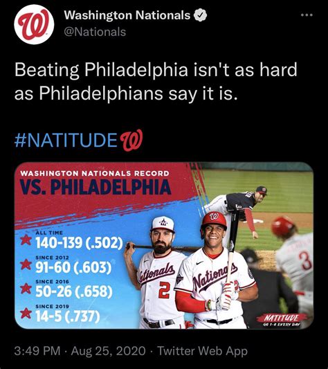 The Phillies are 19-9 against the Nationals since this tweet : r/phillies