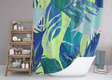 Rideau de douche tropical décor côtier tropical salle de Etsy France