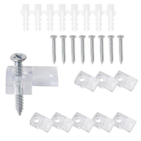 Spiegelhalter Clips Set aus 10 Stück Glasretainer Clips Spiegelmontage