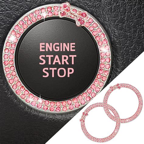 Amazon Yeapop Pcs Bling Crystal Rhinestone Car Engine Start Stop