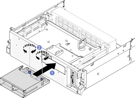 Install The Inch Drive Cage Thinksystem Sr V Lenovo Docs