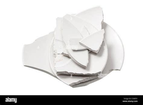 Smashed plate Cut Out Stock Images & Pictures - Alamy