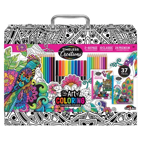 Cra Z Art Timeless Creations Multicolor Adult Coloring Drawing Set