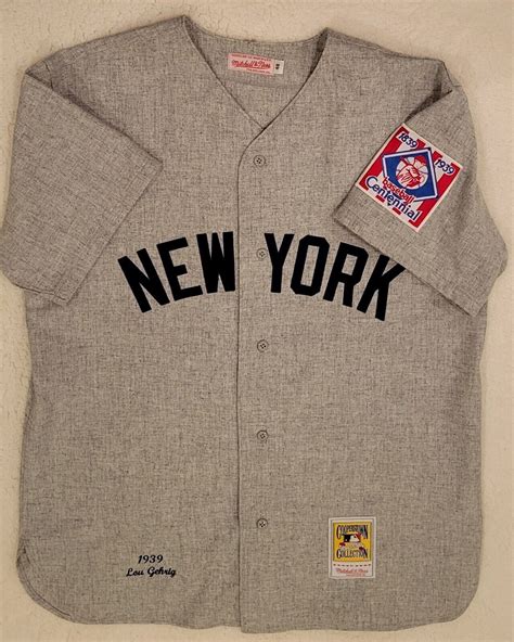 Lou Gehrig 1939 New York Yankees Mitchell Ness Cooperstown Jersey Sz