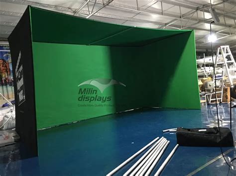 Custom U Shape Chromakey Greenscreen Photo Enclosure Booth Backdrop