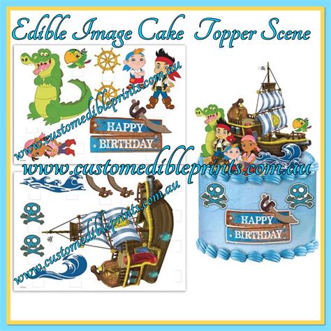 Disney Jake And The Never Land Pirates Cake Topper Scene Edible