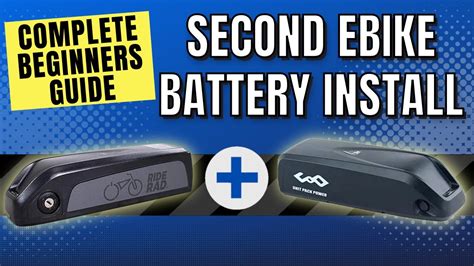 How To Add A Second Battery To Your Ebike Complete Beginners Guide Youtube