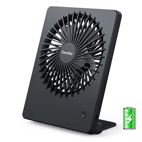 Buy Faraday Small Table Fans Rechargeable Portable 180°tilt Folding