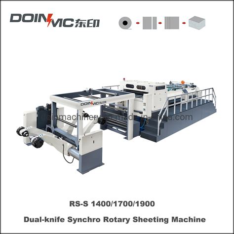 Dual Knife Synchro Fly Paper Sheeter Machine China Paper Sheeting