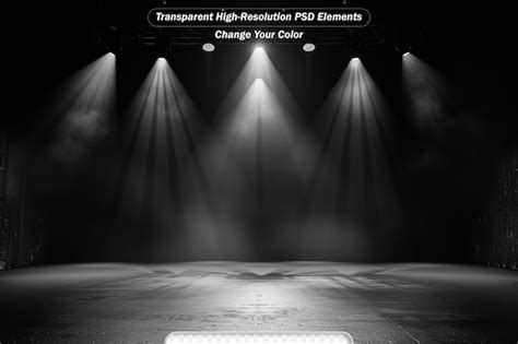 premium psd background  show interior shined   projector