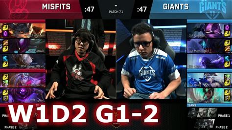 Misfits Vs GIANTS Game 2 S7 EU LCS Spring 2017 Week 1 Day 2 MSF Vs