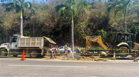 Concluye gobierno de Guerrero reparación de fuga de agua en la Escénica