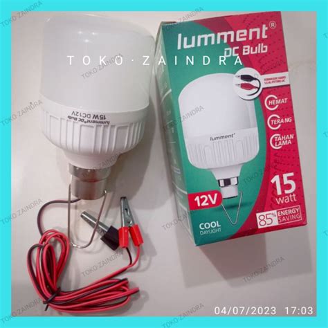 Jual Lampu Led Lumment Dc Bulb Watt Putih Volt Jepit Aki