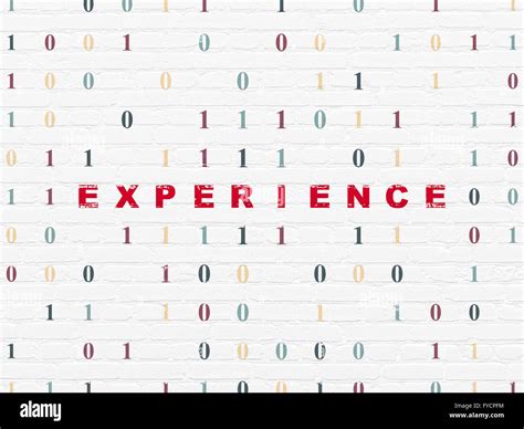business concept experience  wall background stock photo alamy