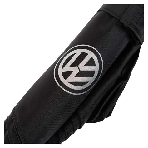 Umbrella Black With Vw Emblem Original Volkswagen Accesorie 1700