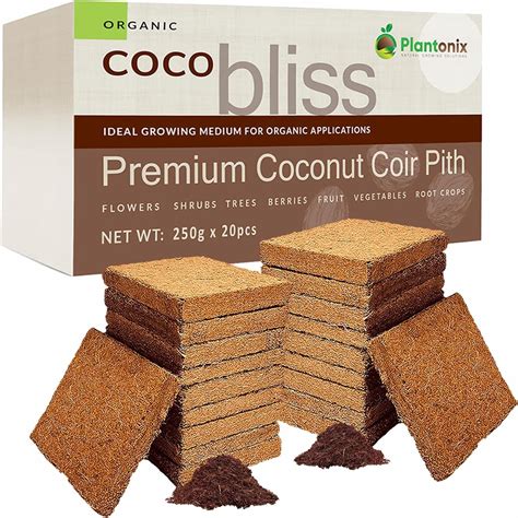 Plantonix Coco Bliss Coco Coir Pith Soil Medium G Bricks Cu