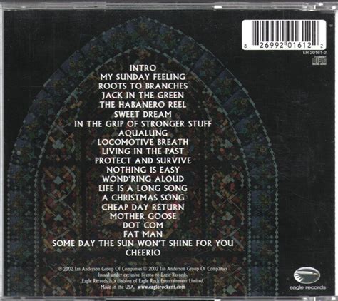 Jethro Tull Living With The Past Cd Track Er Usa Eagle