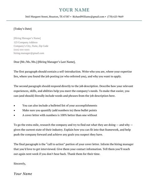 free cover letter template google docs 1