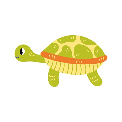 Turtle Cute Cartoon Vector Illustration 42231667 Vector Art At Vecteezy